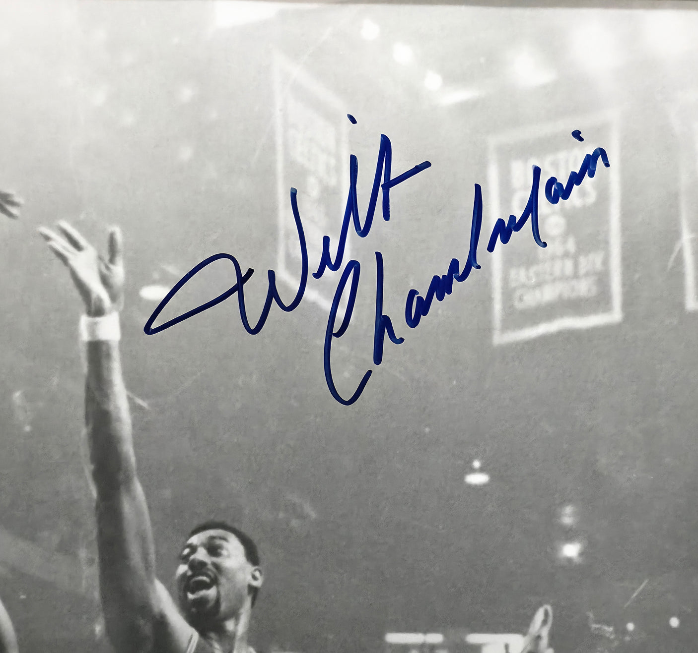 Wilt Chamberlain & Bill Russell Autographed Framed 16x20 Photo Beckett BAS #AE16663