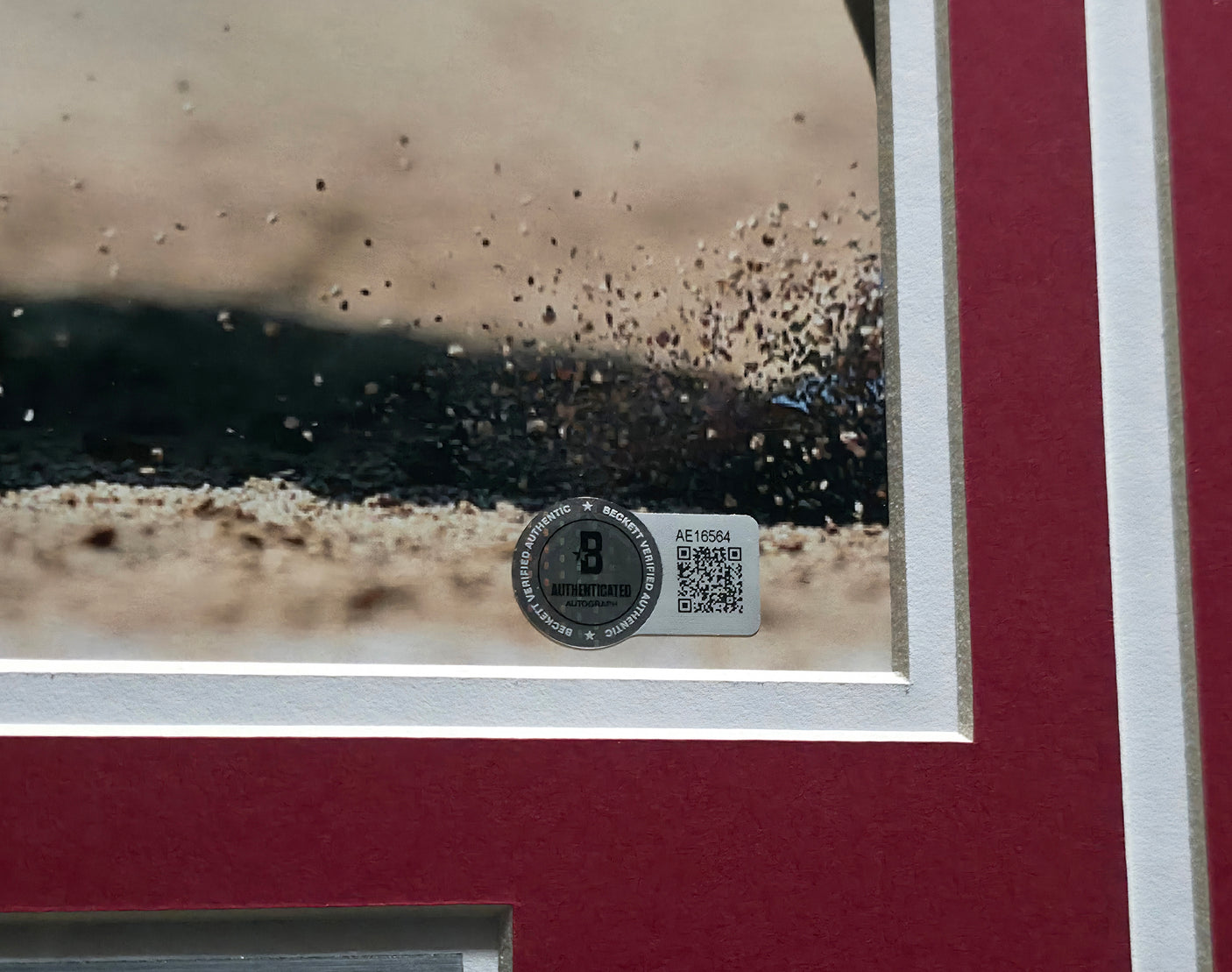 Mike Trout Autographed Framed 11x12 Photo Los Angeles Angels Beckett BAS #AE16564