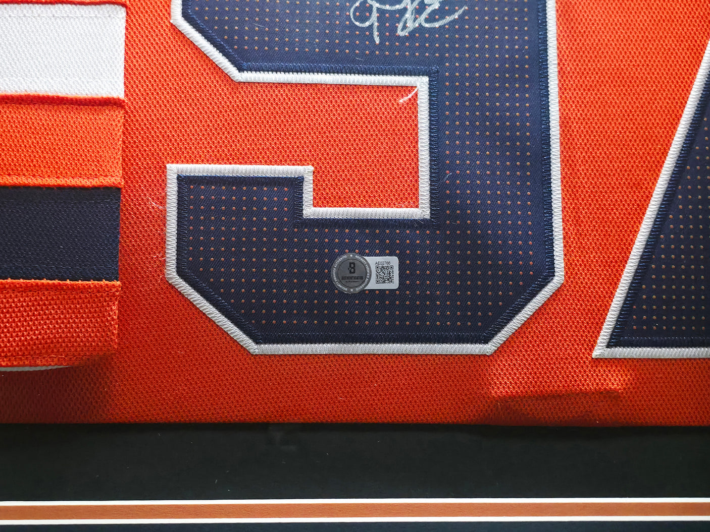 Edmonton Oilers Connor McDavid Autographed Framed Orange Adidas Jersey Beckett BAS QR #AE02766
