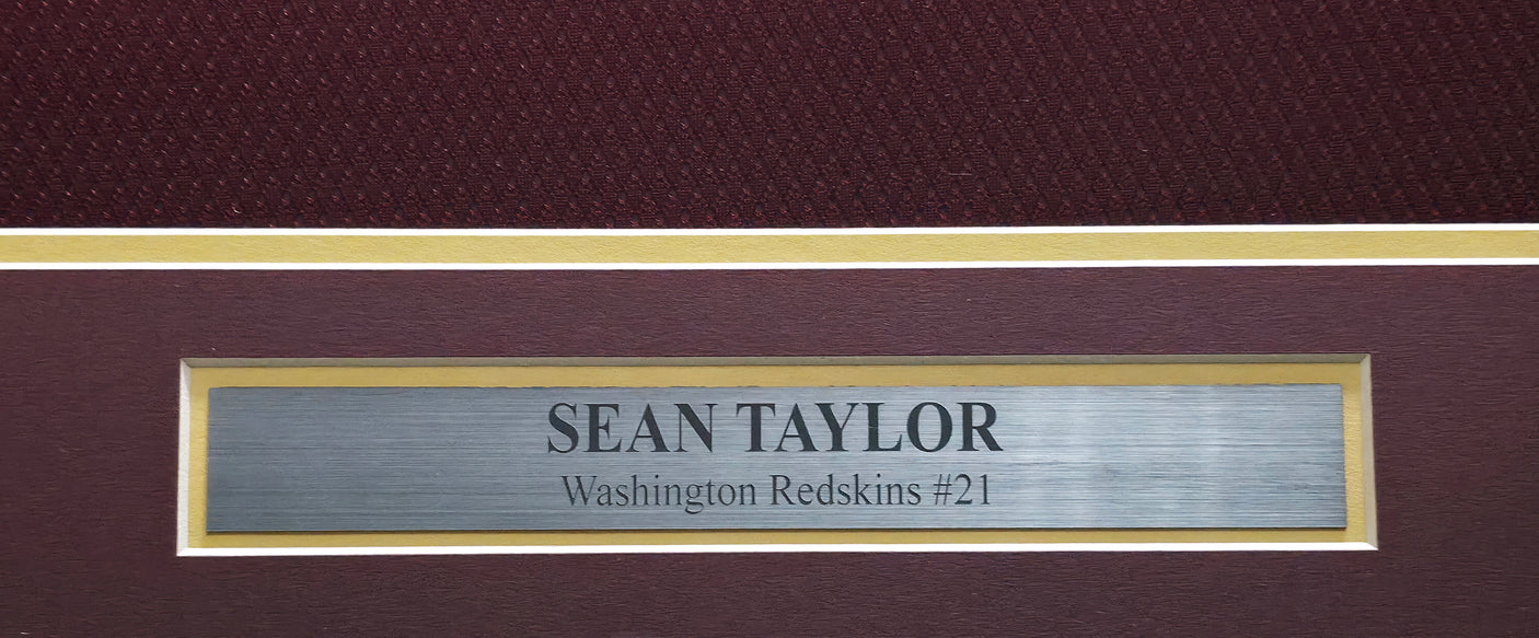 Washington Redskins Sean Taylor Autographed Framed Maroon Reebok Jersey JSA #XX86700