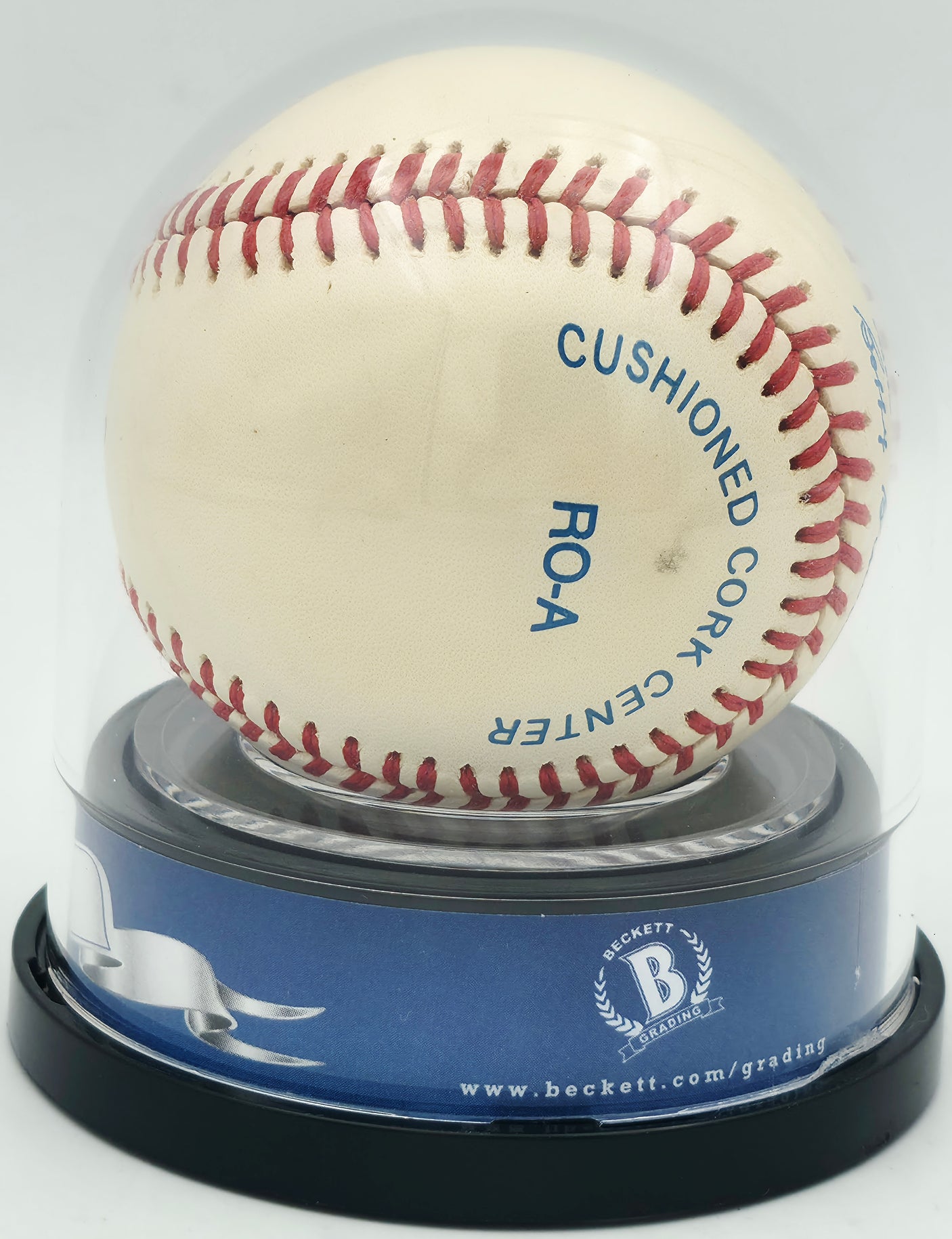 Joe DiMaggio Autographed Official AL Baseball New York Yankees Auto Grade Mint 9 Beckett BAS #18630509