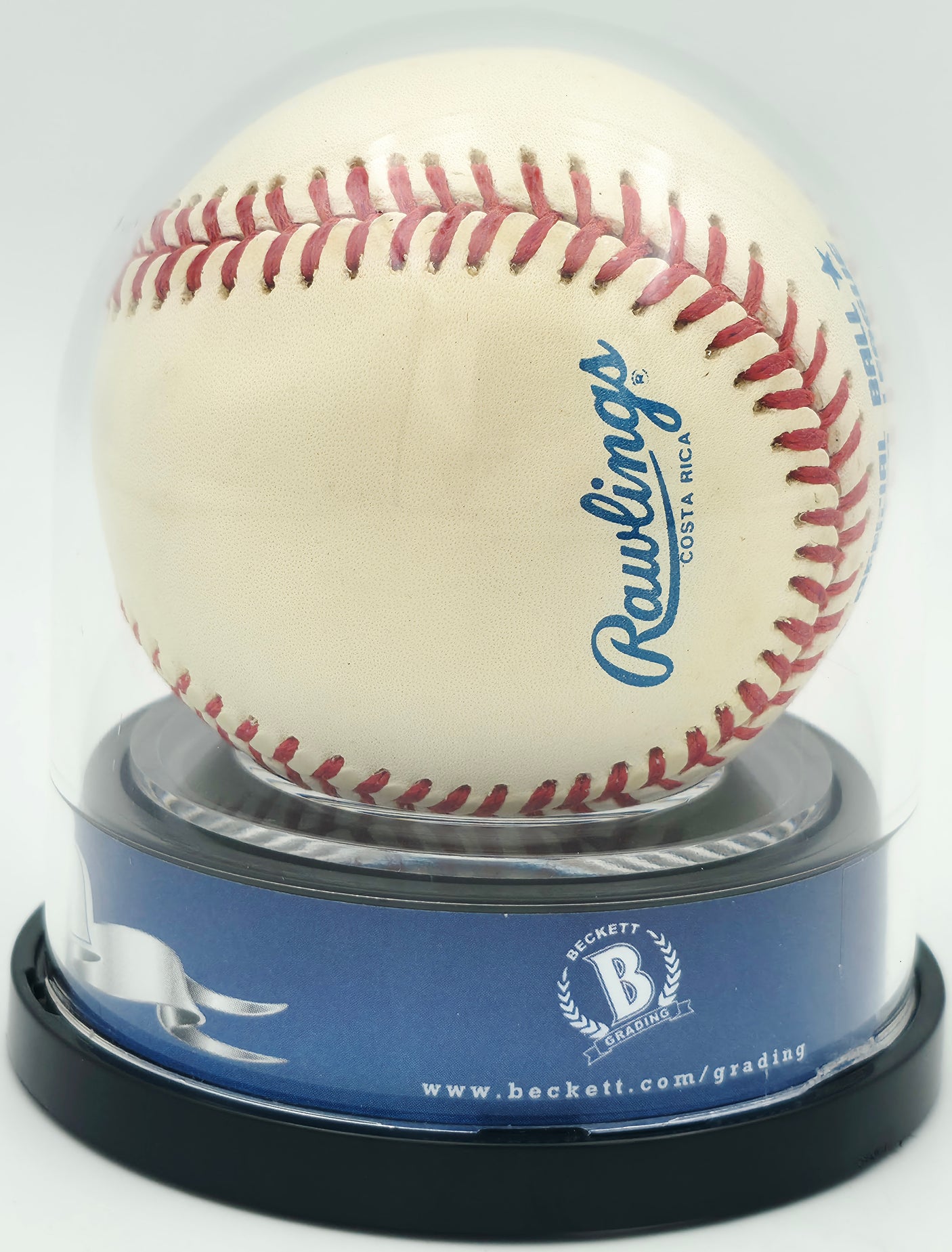 Joe DiMaggio Autographed Official AL Baseball New York Yankees Auto Grade Mint 9 Beckett BAS #18630587