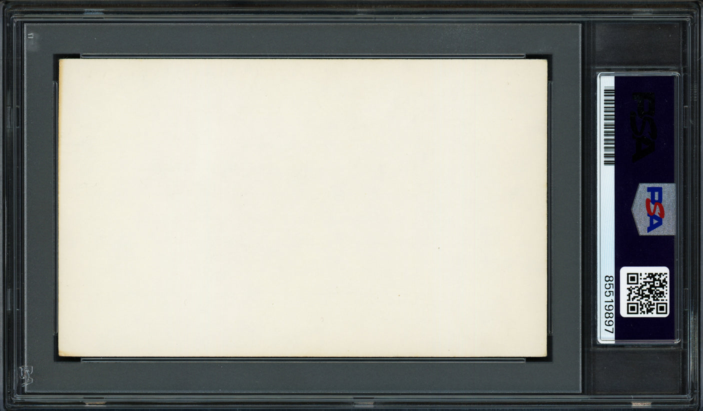 Pistol Pete Maravich Autographed 3x5 Index Card Atlanta Hawks PSA/DNA #85519897