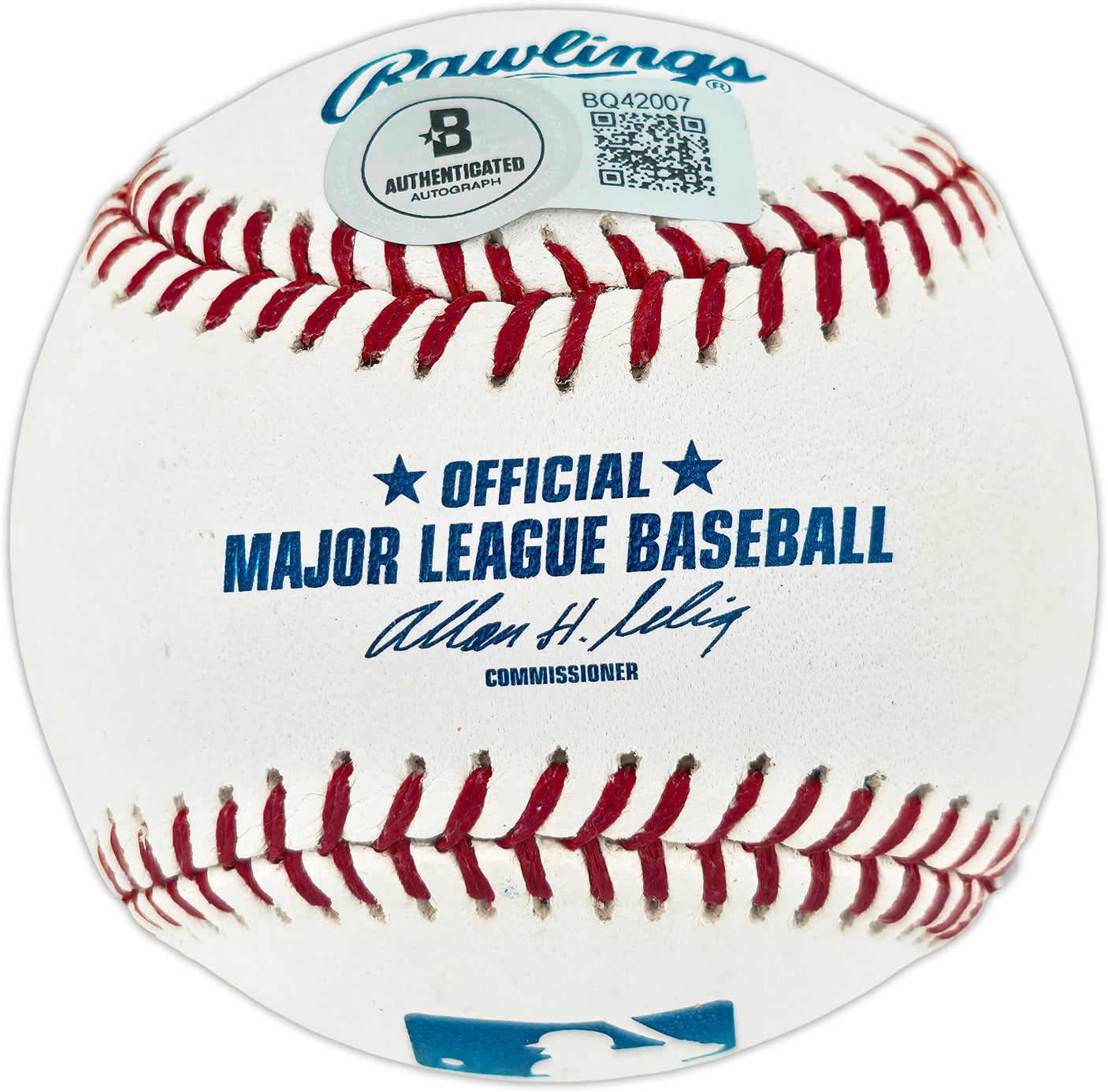 Ron Santo Autographed Official MLB Baseball Chicago Cubs "69 Cubs" Beckett BAS QR #BQ42007