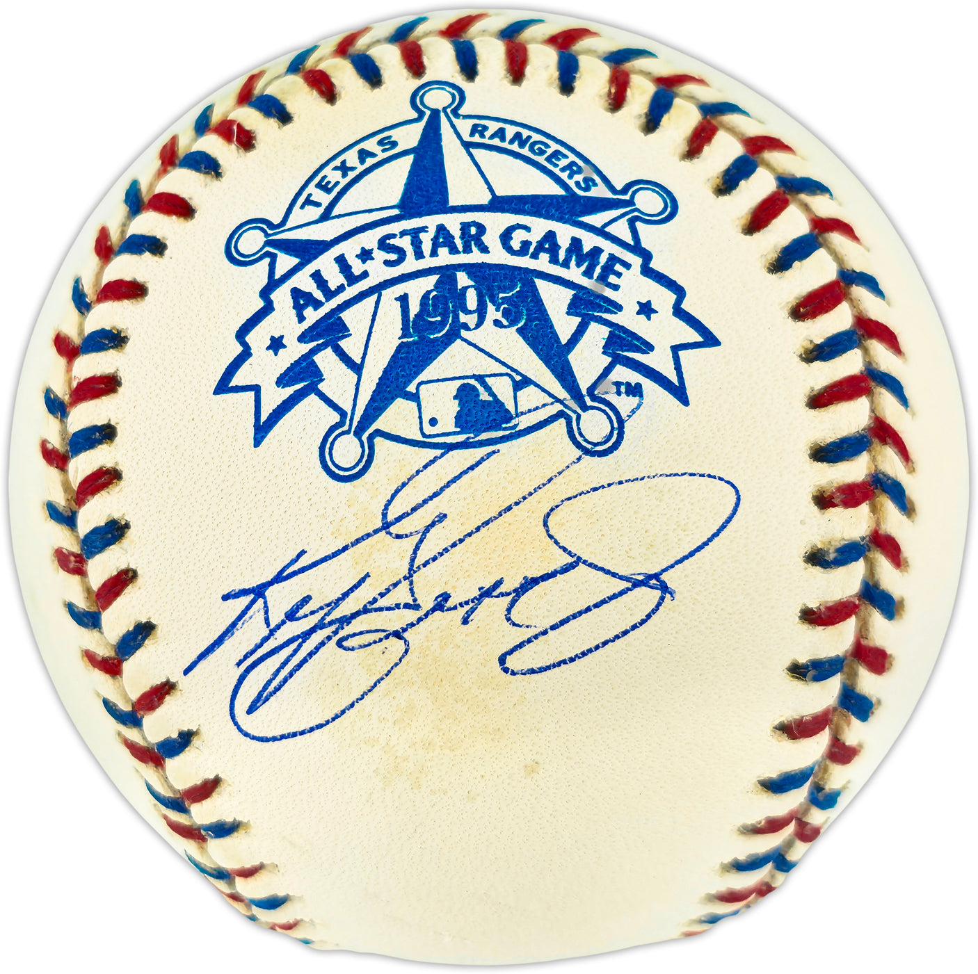 Ken Griffey Jr. Autographed Official 1995 All Star Game Logo Baseball Seattle Mariners Beckett BAS Witness #3W342023