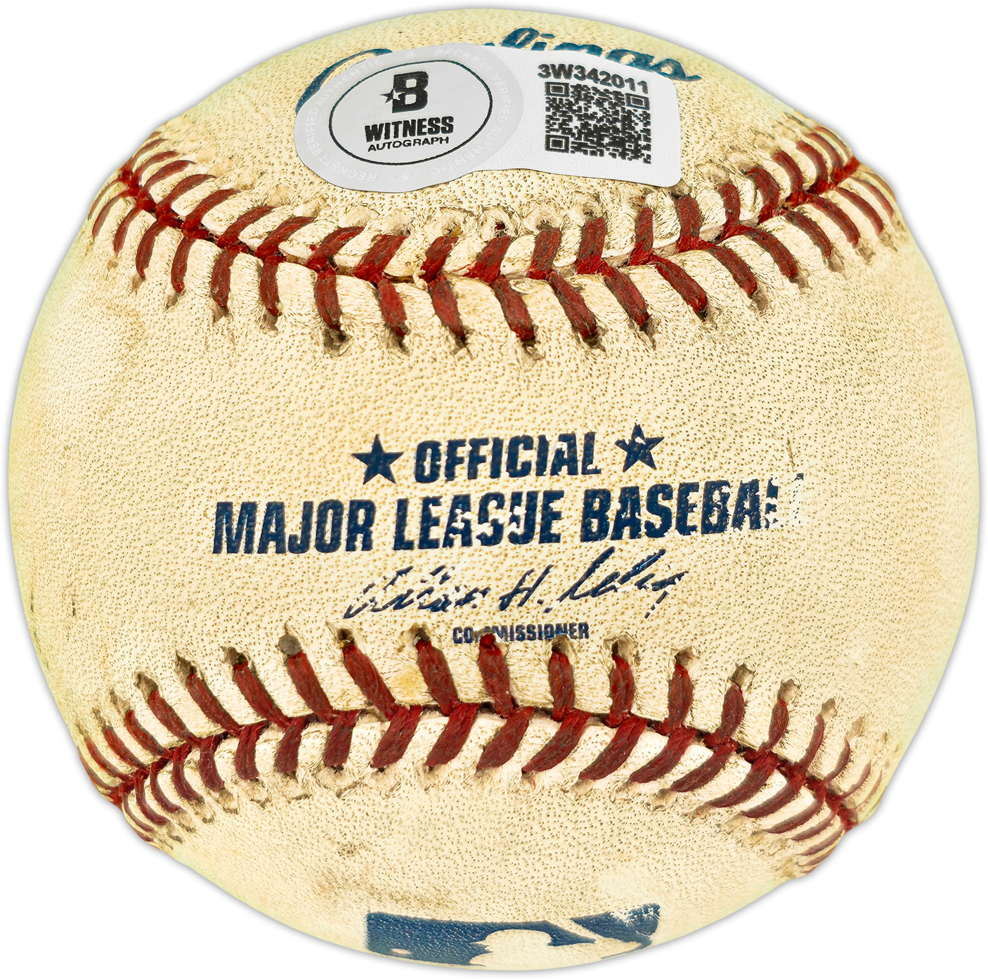 Ken Griffey Jr. Autographed Official Game Used MLB Baseball Seattle Mariners Beckett BAS Witness #3W342011