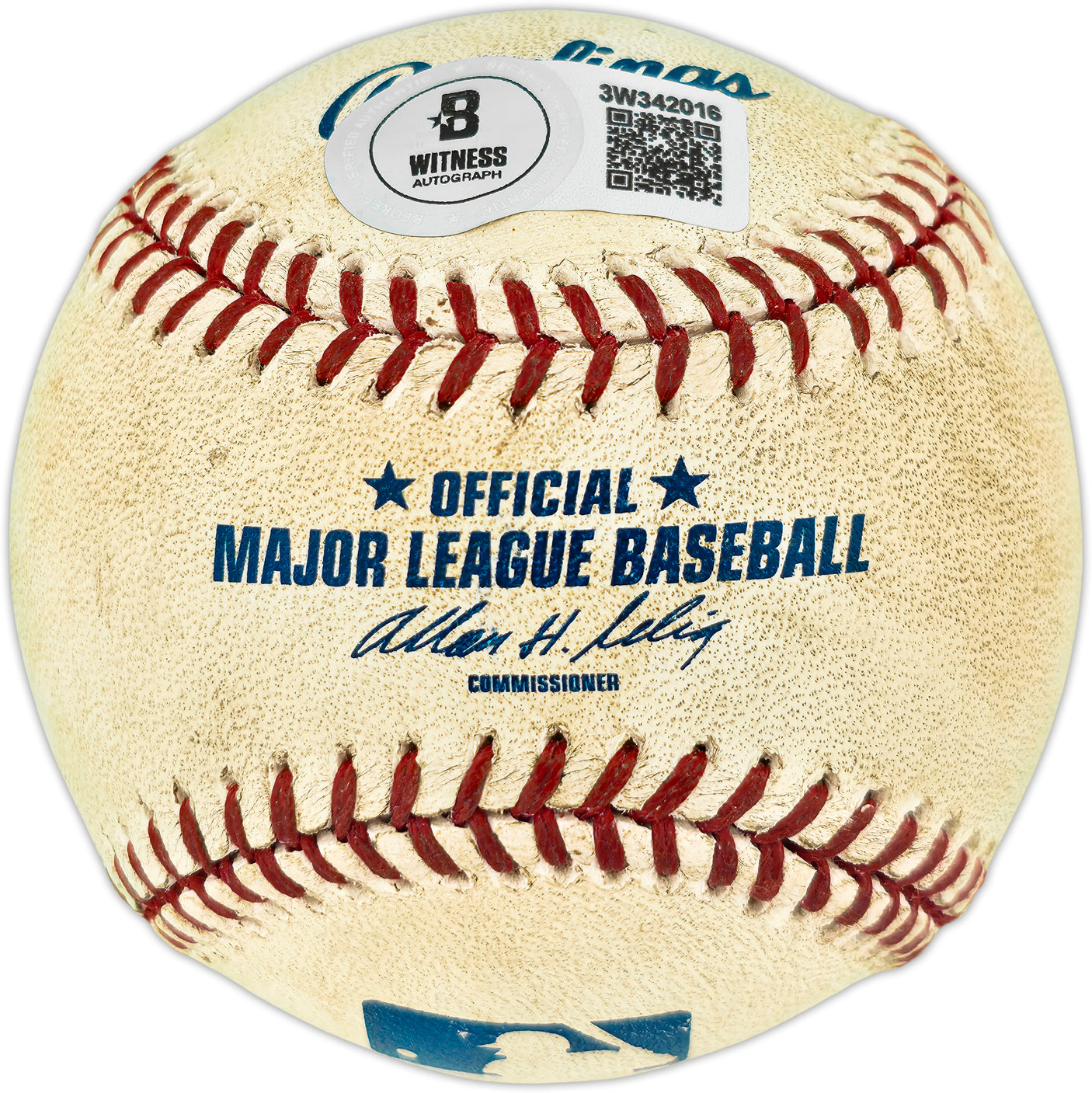 Ken Griffey Jr. Autographed Official Game Used MLB Baseball Seattle Mariners Beckett BAS Witness #3W342016