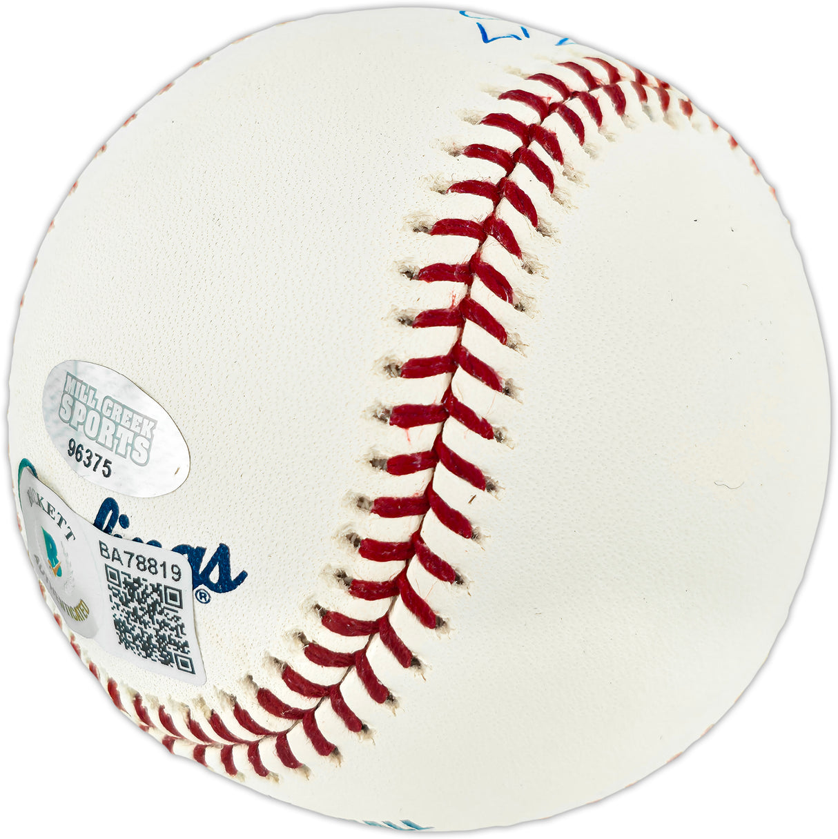 Ken Griffey Jr. Autographed Official MLB Baseball Seattle Mariners "Career Uniform #'s" Beckett BAS QR #BA78819