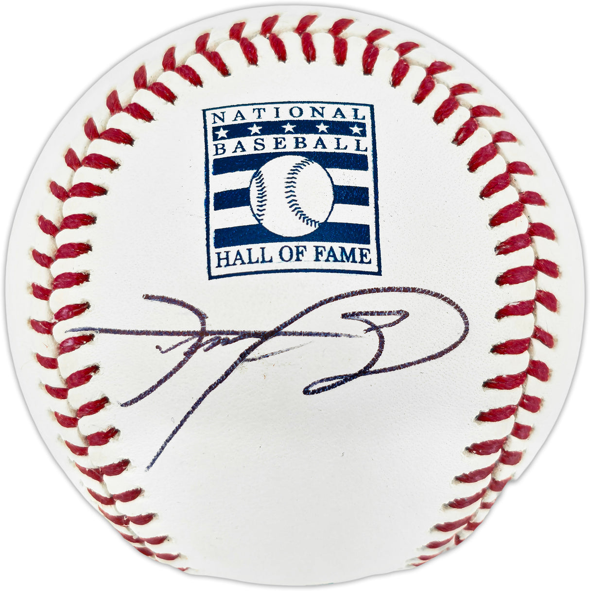 Sammy Sosa Autographed Official Hall of Fame HOF Logo Baseball Chicago Cubs Beckett BAS Witness #2W808540