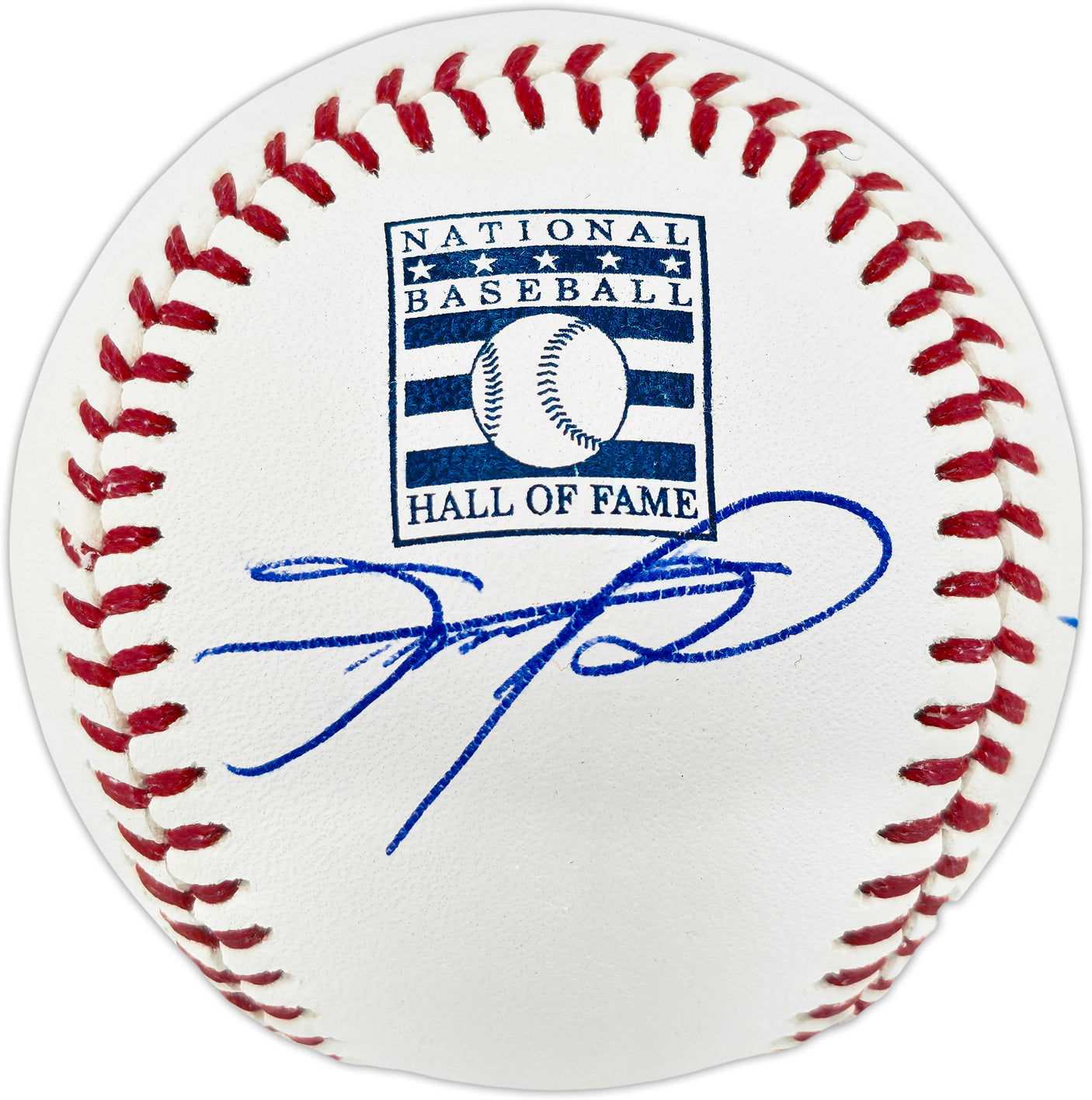 Sammy Sosa Autographed Official Hall of Fame HOF Logo Baseball Chicago Cubs Beckett BAS Witness #2W808511