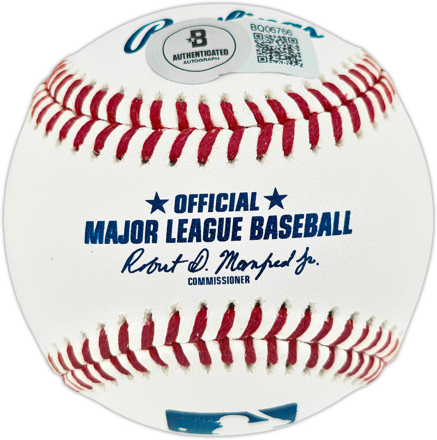 Sammy Sosa Autographed Official MLB Baseball Chicago Cubs "609 HRS" (Smudged) Beckett BAS QR #BQ06766