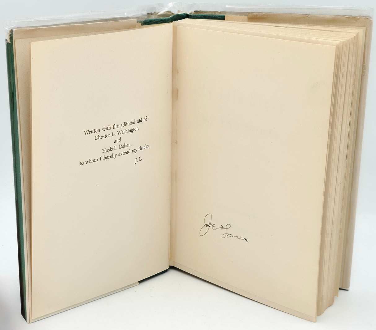 Joe Louis Autographed My Life Story' Autobiography Book Heavyweight Champ PSA/DNA #H45239