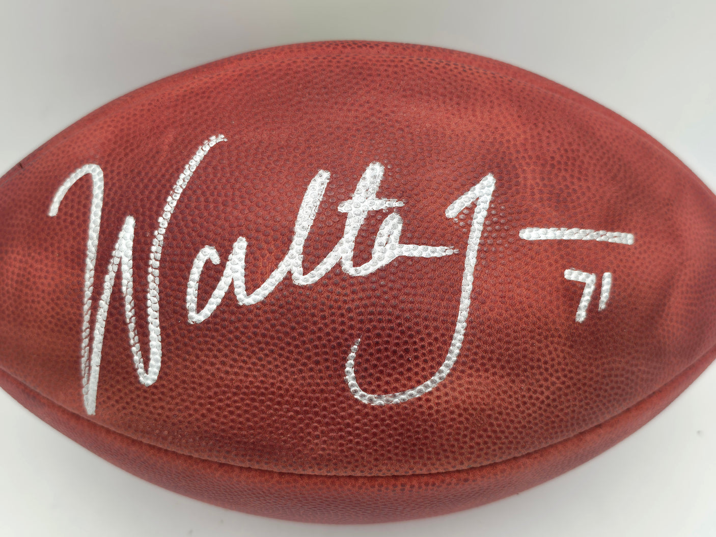 Walter Jones Autographed Official Wilson NFL Leather Football Seattle Seahawks (Bladder) PSA/DNA #N51165