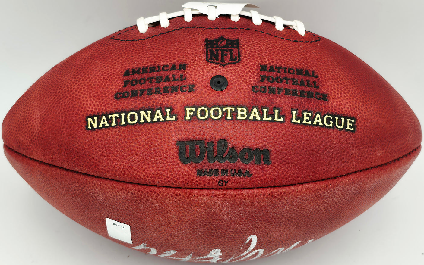 Marshawn Lynch Autographed Seattle Seahawks Official NFL Leather NFC Champions Logo Football ML Holo #14135