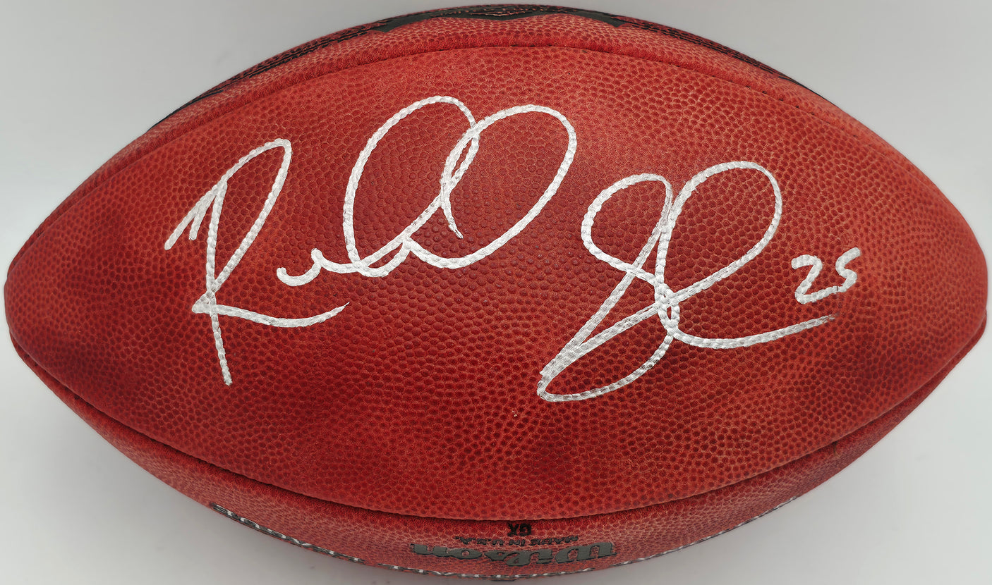 Richard Sherman Autographed Seattle Seahawks Official NFL Leather SB XLVIII Champs Logo Football RS Holo #18475