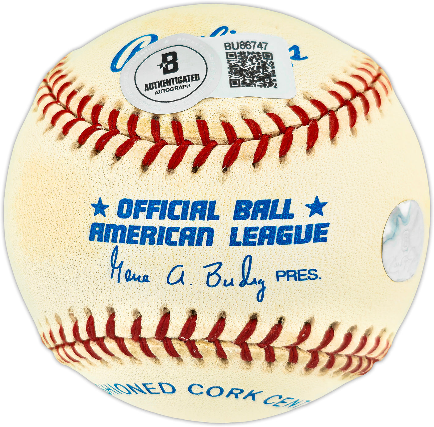 Cal Ripken Jr. Autographed Official Postmarked AL Baseball Baltimore Orioles Beckett BAS QR #BU86747