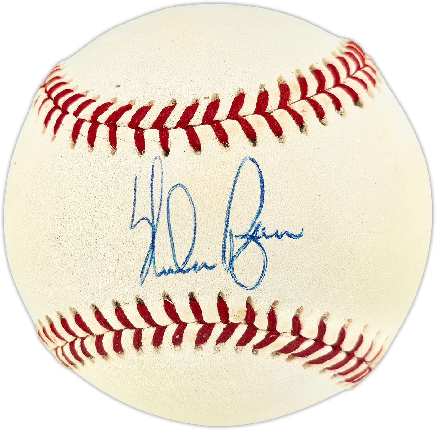 Nolan Ryan Autographed Official AL Baseball Texas Rangers, Los Angeles Angels Beckett BAS QR #BU86750