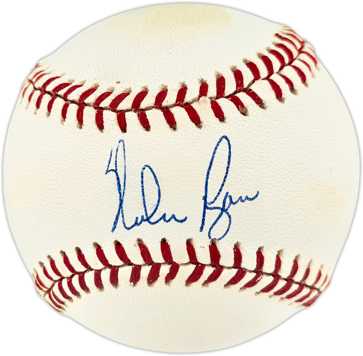 Nolan Ryan Autographed Official AL Baseball Texas Rangers, Los Angeles Angels Beckett BAS QR #BU86752