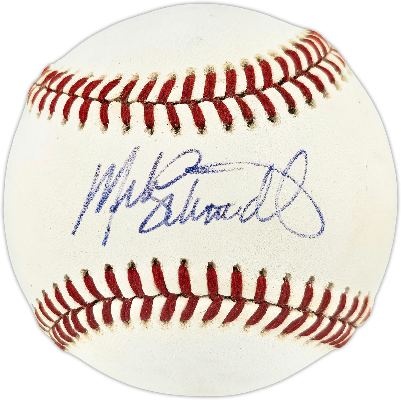 Mike Schmidt Autographed Official NL Baseball Philadelphia Phillies Beckett BAS QR #BU86772