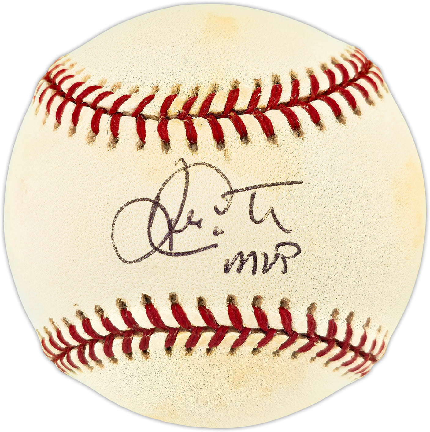 Ken Caminiti Autographed Official NL Baseball San Diego Padres "MVP" Beckett BAS QR #BU86773