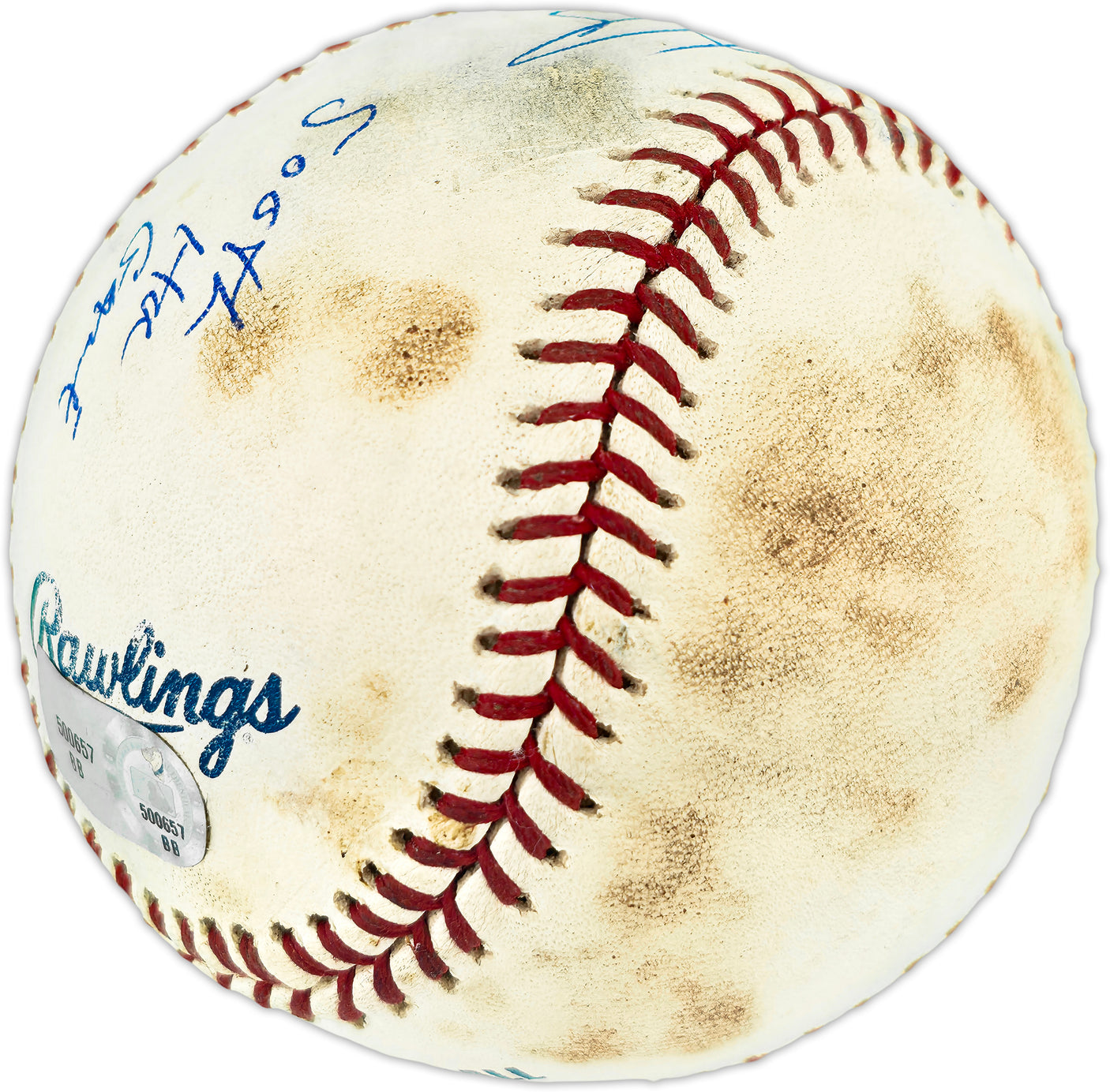 Frank Thomas Autographed Official Game Used 500th Home Run Game Baseball Toronto Blue Jays "500th HR Game 6/28/07" Beckett BAS QR #BU86776