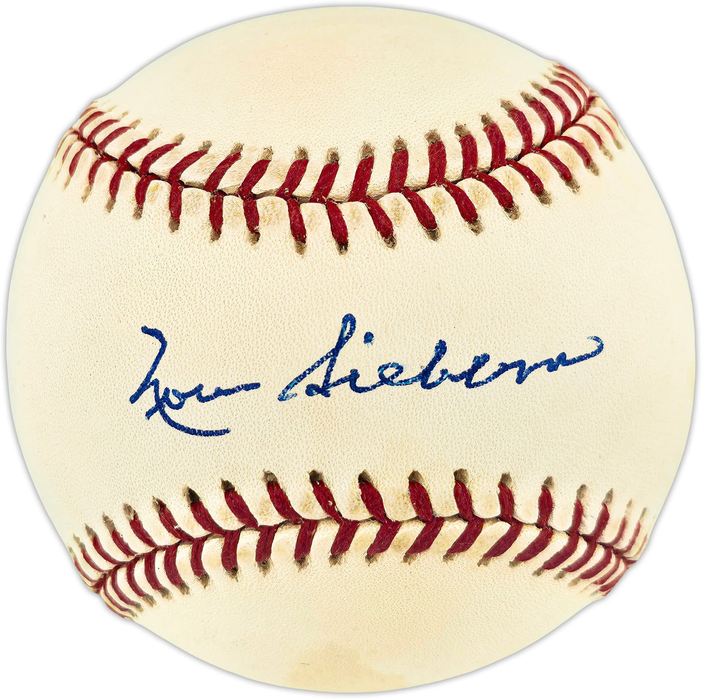 Norm Siebern Autographed Official AL Baseball New York Yankees Beckett BAS QR #BU87192