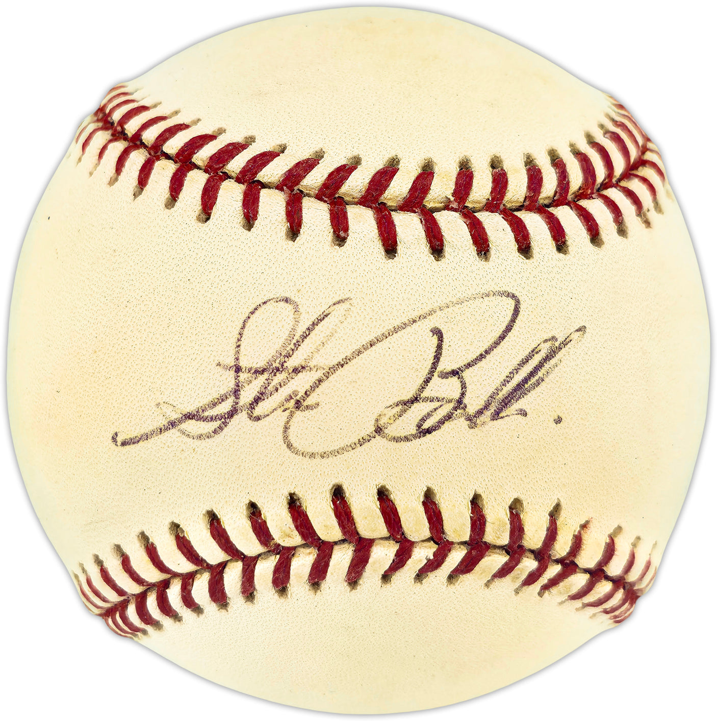 Steve Balboni Autographed Official AL Baseball New York Yankees Beckett BAS QR #BU87198