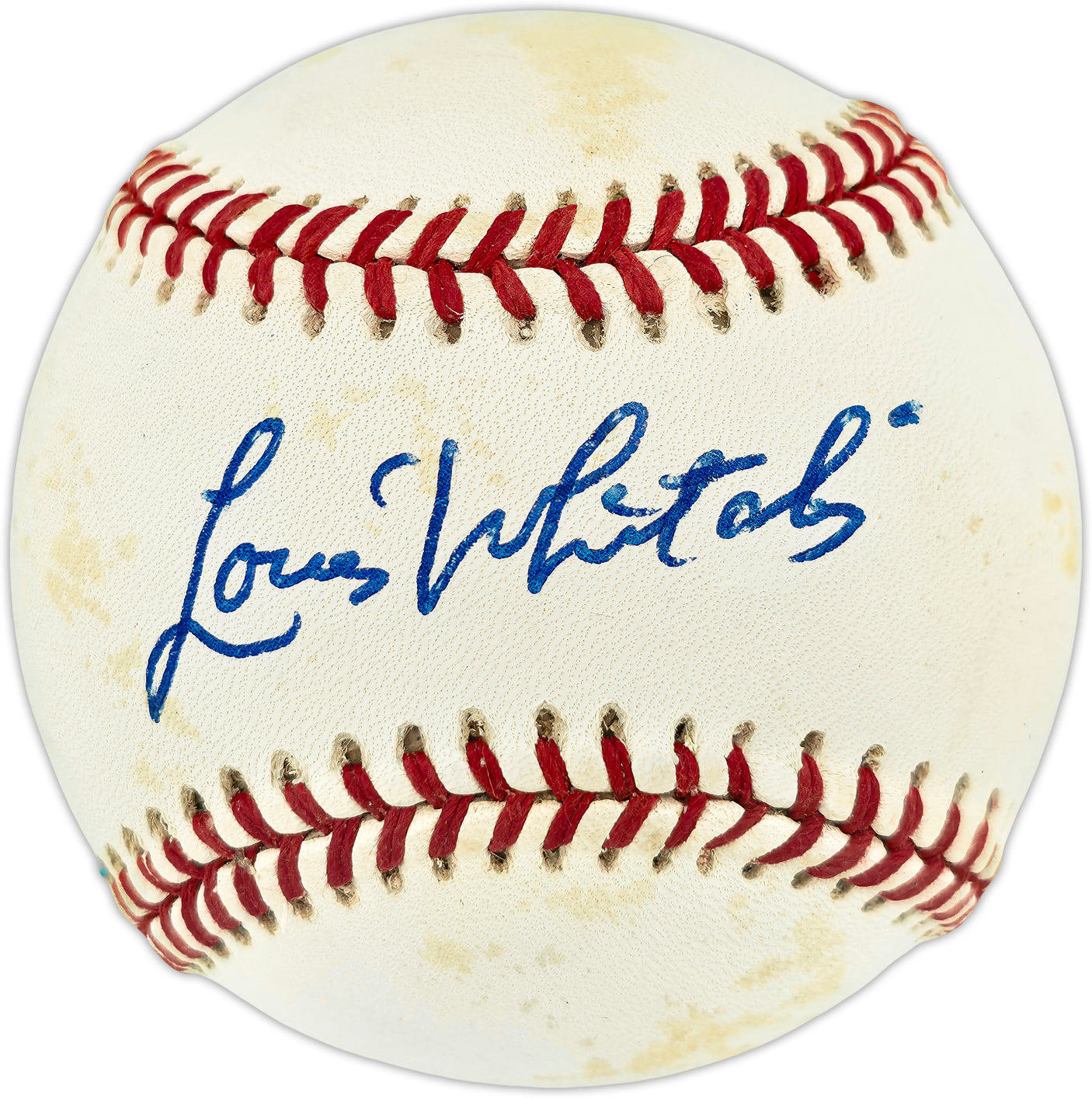Lou Whitaker Autographed Official AL Baseball Detroit Tigers Beckett BAS QR #BU87216