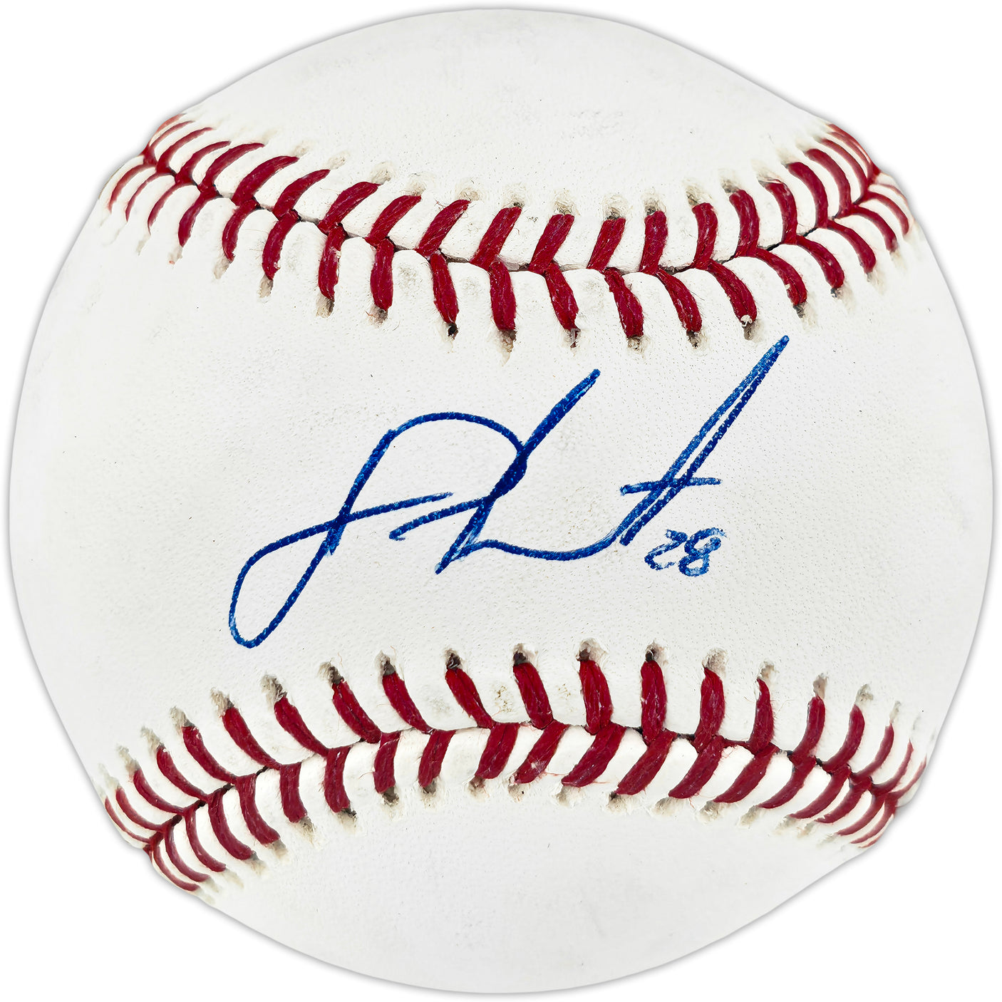 J.D. Martinez Autographed Official MLB Baseball Boston Red Sox, New York Mets Beckett BAS QR #BU87225