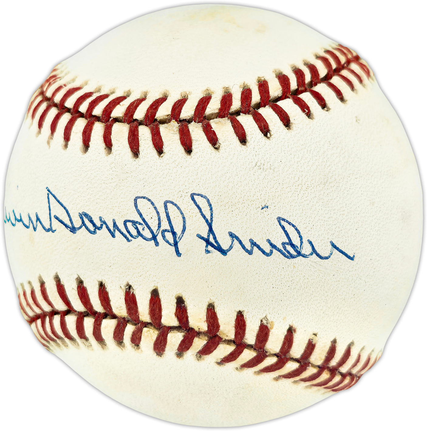 Duke Snider Autographed Official NL Baseball Brooklyn Dodgers "Edwin Donald" Full Name Beckett BAS QR #BU86792