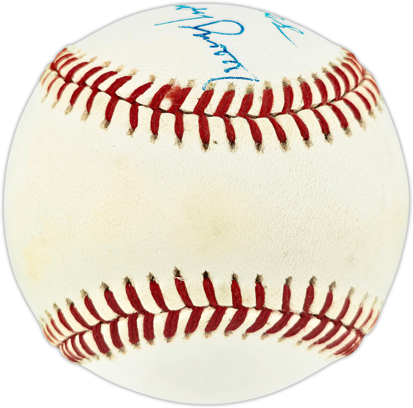 Sandy Amoros Autographed Official NL Baseball Brooklyn Dodgers "To Frank" Full Name Beckett BAS QR #BU86793