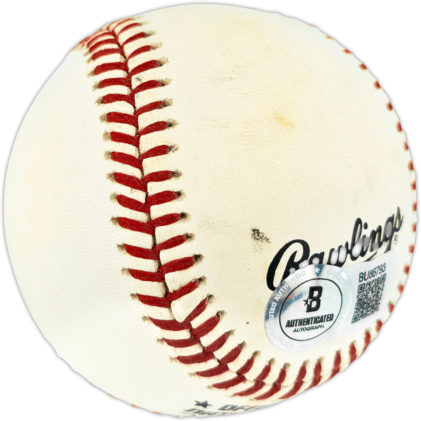Sandy Amoros Autographed Official NL Baseball Brooklyn Dodgers "To Frank" Full Name Beckett BAS QR #BU86793