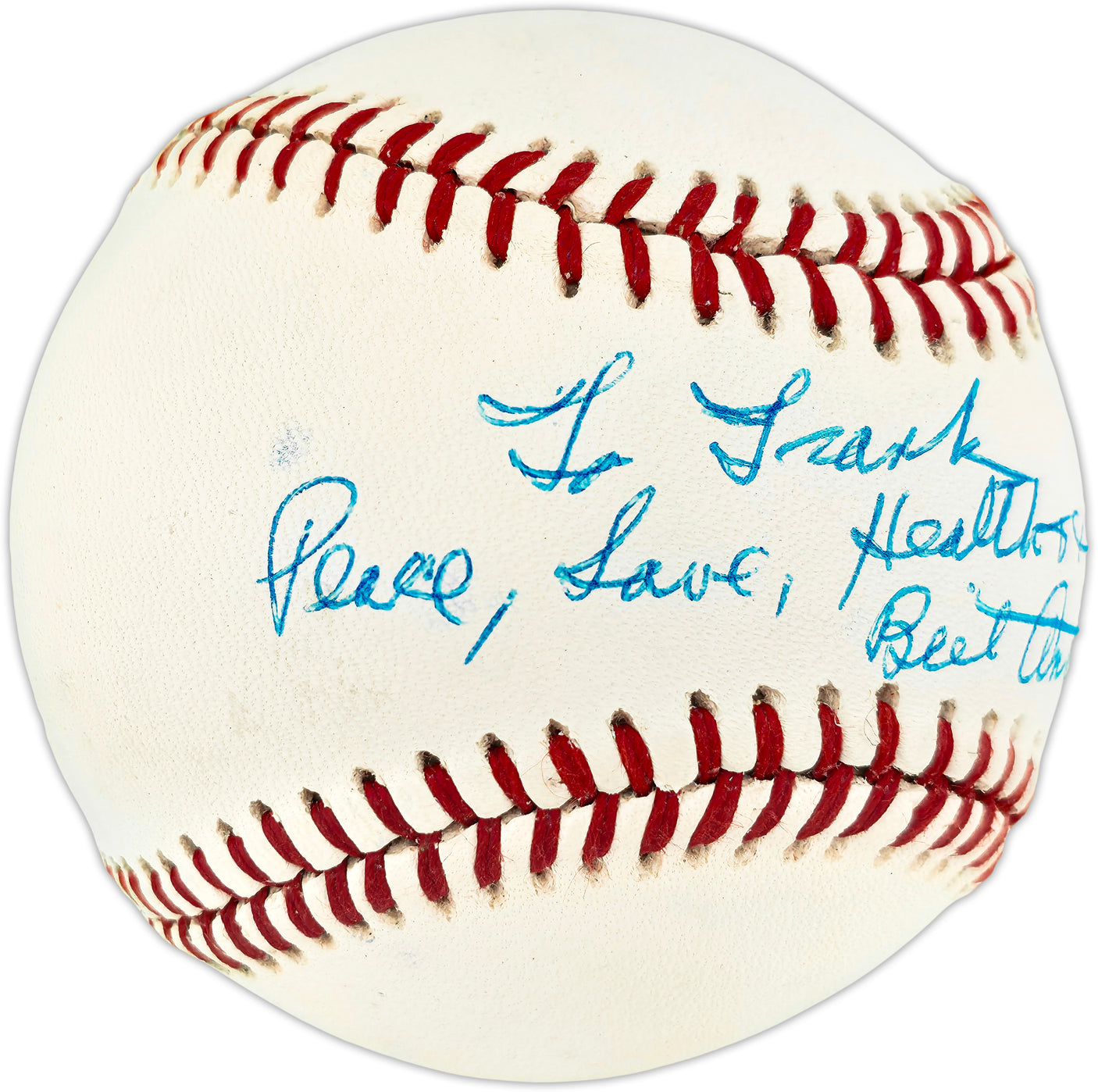 Bill Antonello Autographed Official NL Baseball Brooklyn Dodgers "To Frank" Beckett BAS QR #BU86806