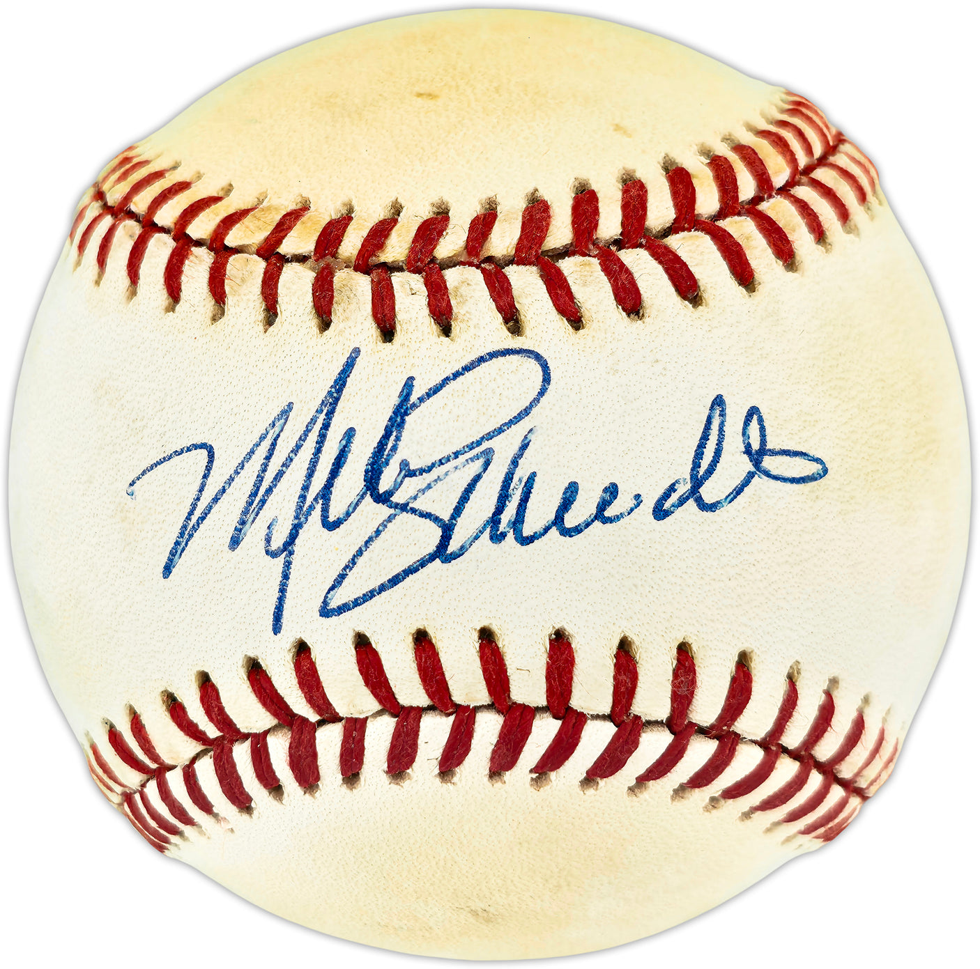 Mike Schmidt Autographed Official Feeney NL Baseball Philadelphia Phillies Beckett BAS QR #BU87255