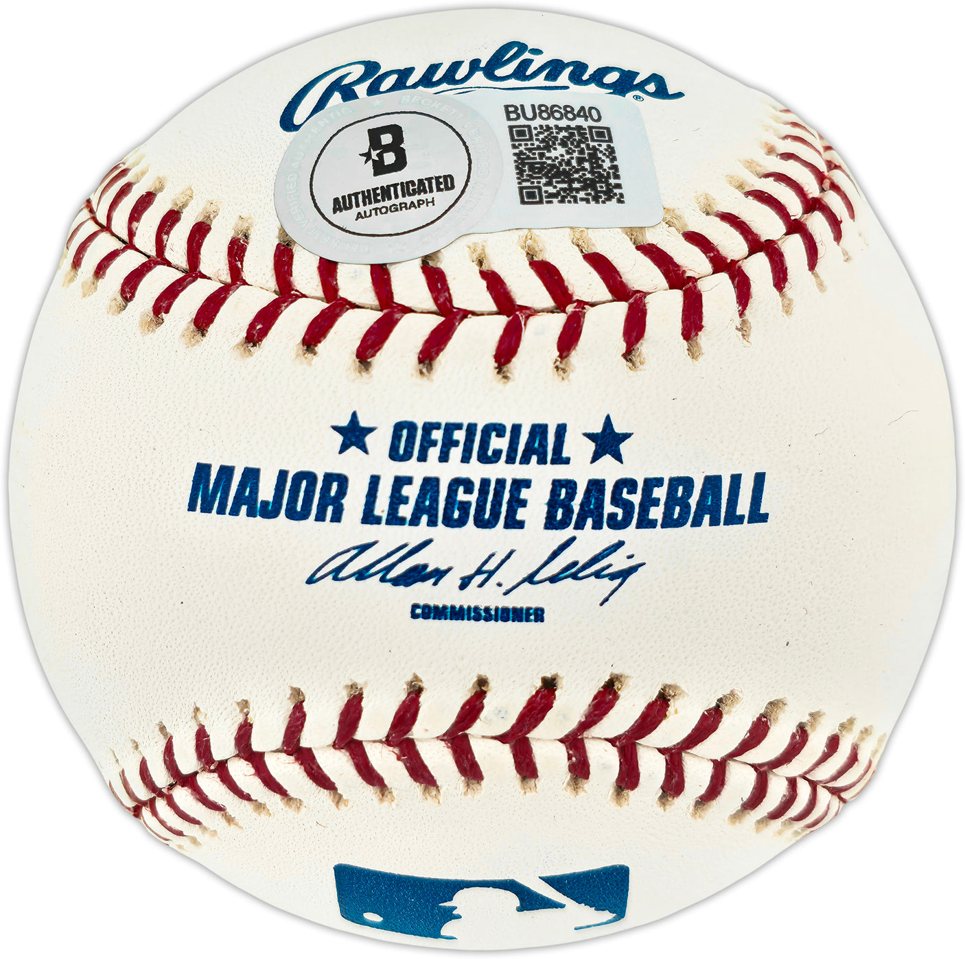 Ernie Broglio Autographed Official MLB Baseball St. Louis Cardinals, Chicago Cubs Beckett BAS QR #BU86840