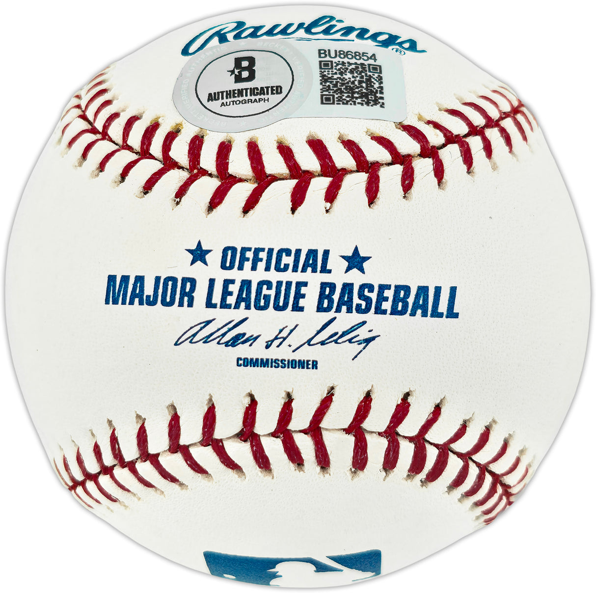 Al Spangler Autographed Official MLB Baseball Atlanta Braves, Chicago Cubs Beckett BAS QR #BU86854