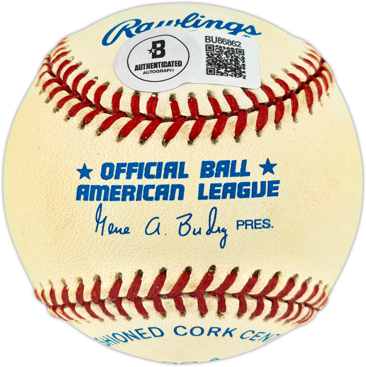 Paul Molitor Autographed Official AL Baseball Milwaukee Brewers, Minnesota Twins Beckett BAS QR #BU86862