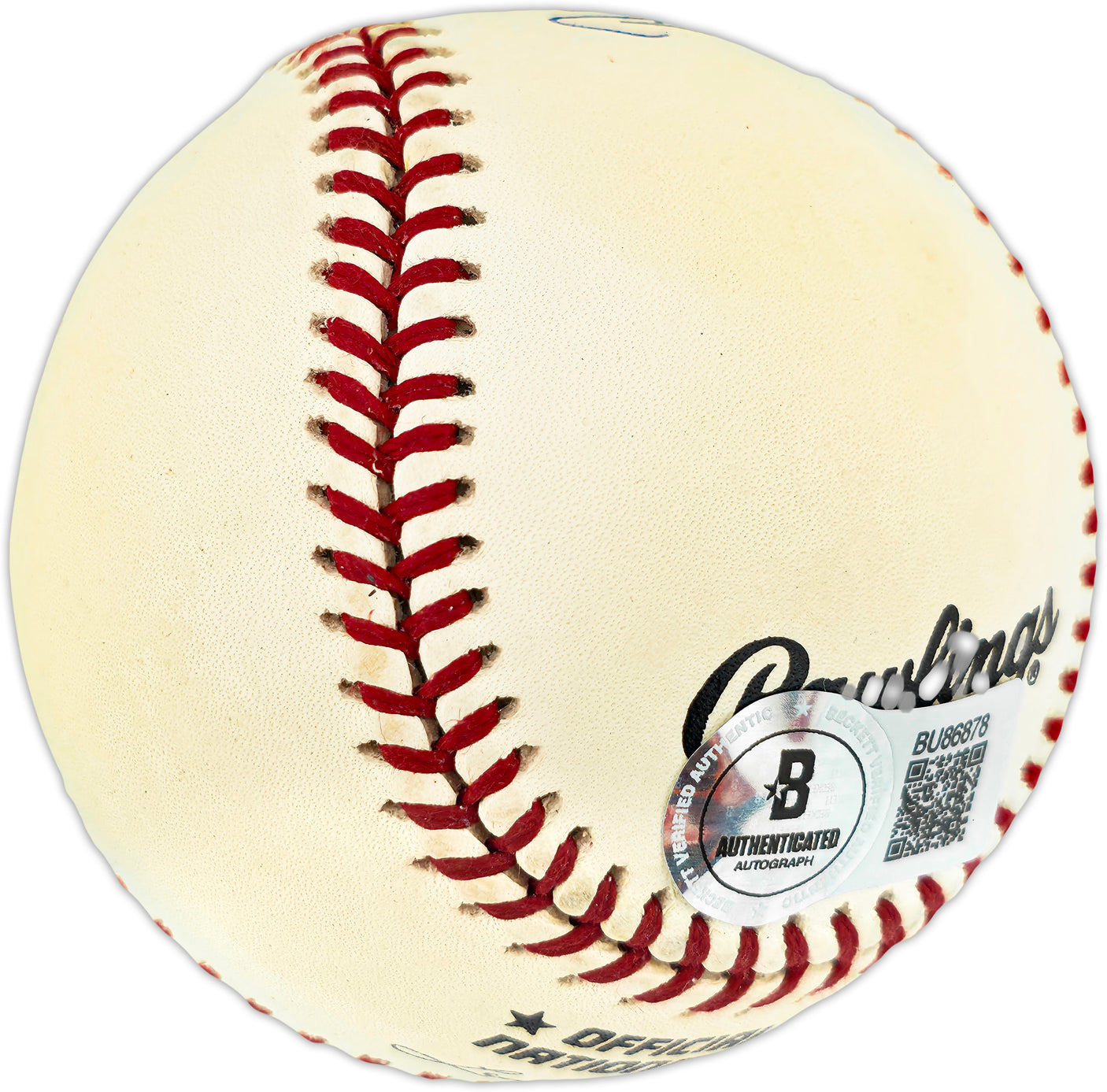 Al Gionfriddo Autographed Official NL Baseball Brooklyn Dodgers "1947 World Series Catch" Beckett BAS QR #BU86878