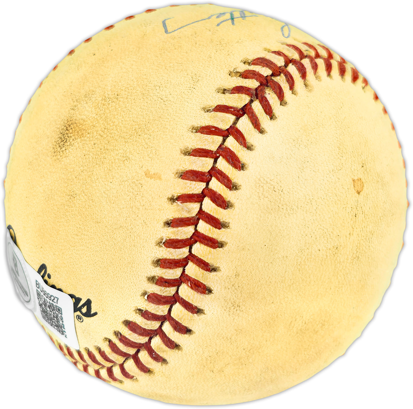 Earl Battey Autographed Official NL Baseball Minnesota Twins Beckett BAS QR #BU86927