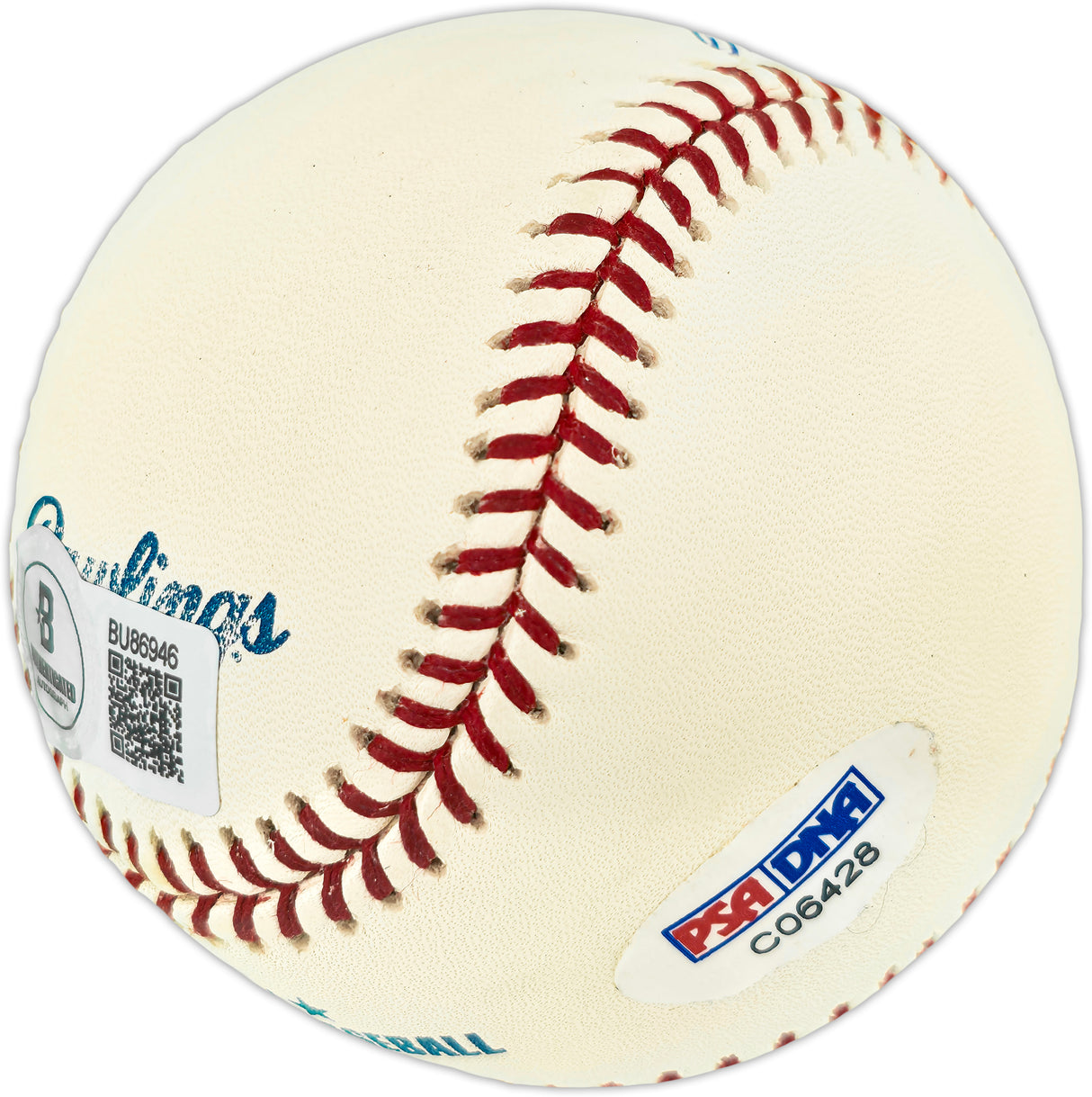 Frank Robinson Autographed Official MLB Baseball Baltimore Orioles "586 HR's" Beckett BAS QR #BU86946