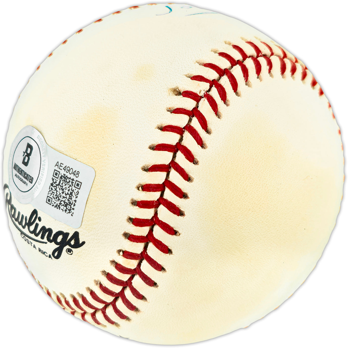 Willie Mays Autographed Official NL Baseball San Francisco Giants Beckett BAS #AE49048