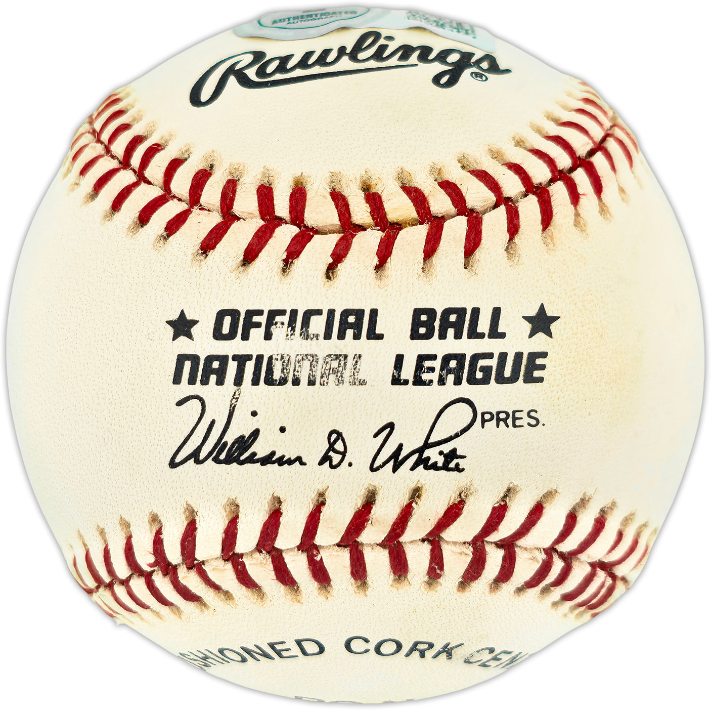 Willie Mays & Ken Griffey Jr. Autographed Official NL Baseball Beckett BAS #AE49051