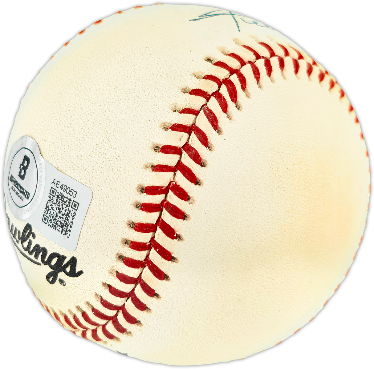 Willie Mays Autographed Official NL Baseball San Francisco Giants Beckett BAS #AE49053