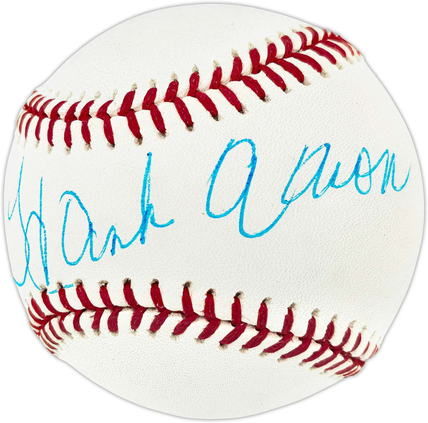 Hank Aaron Autographed Official MLB Baseball Atlanta Braves Beckett BAS #AE49057