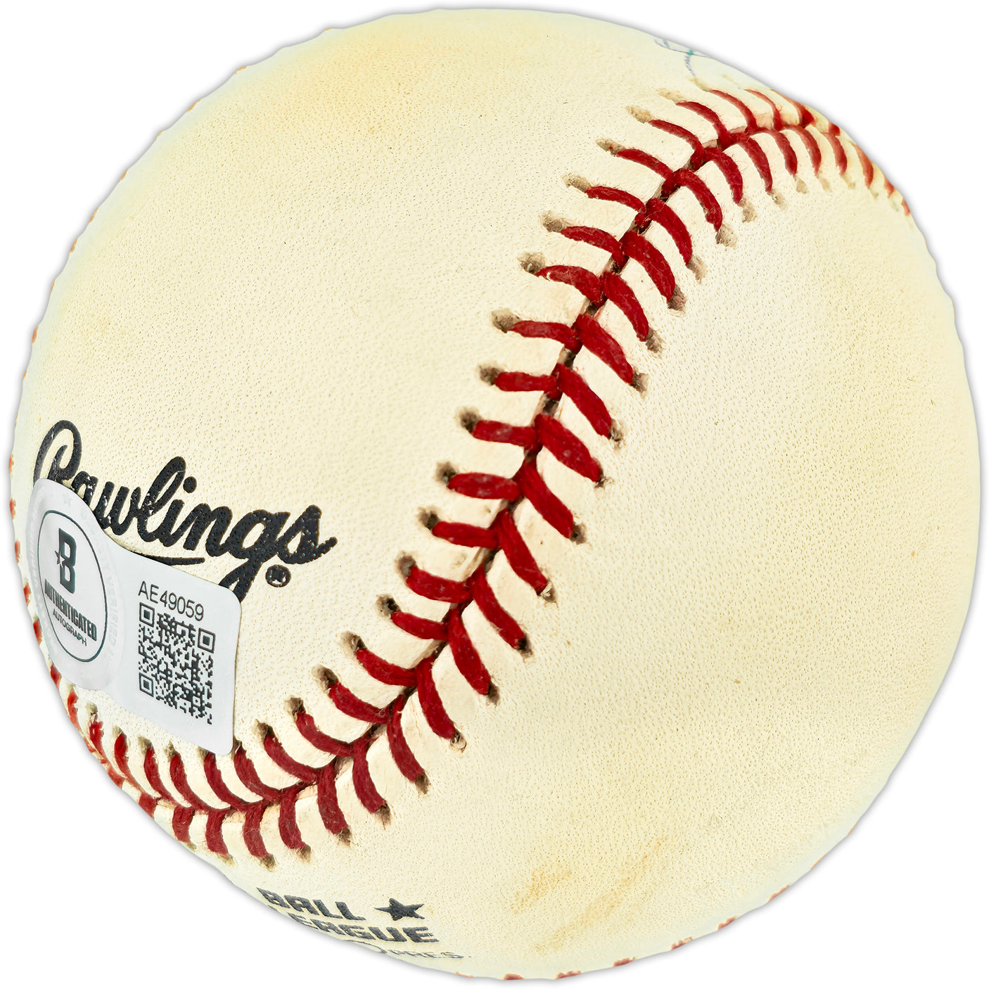 Hank Aaron Autographed Official NL Baseball Atlanta Braves Beckett BAS #AE49059