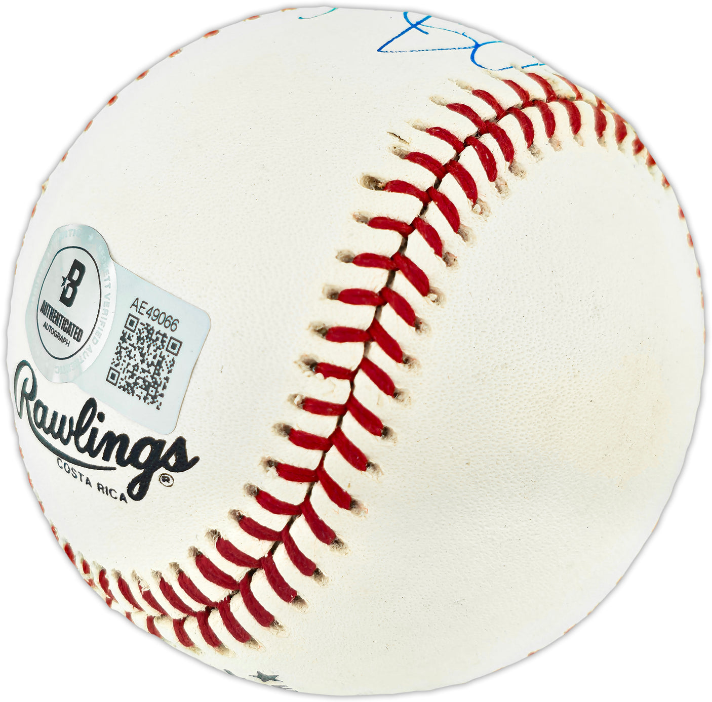 Willie Mays & Ken Griffey Jr. Autographed Official NL Baseball Beckett BAS #AE49066