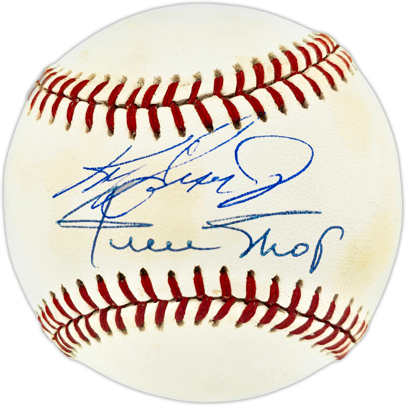 Willie Mays & Ken Griffey Jr. Autographed Official NL Baseball Beckett BAS #AE49067
