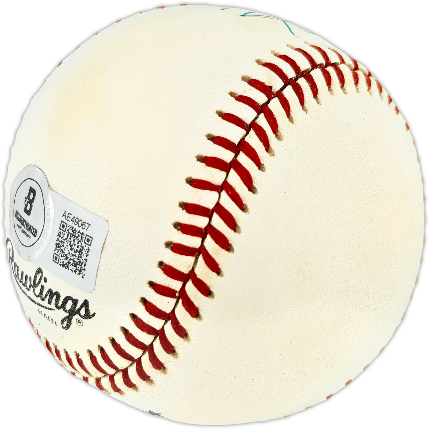 Willie Mays & Ken Griffey Jr. Autographed Official NL Baseball Beckett BAS #AE49067