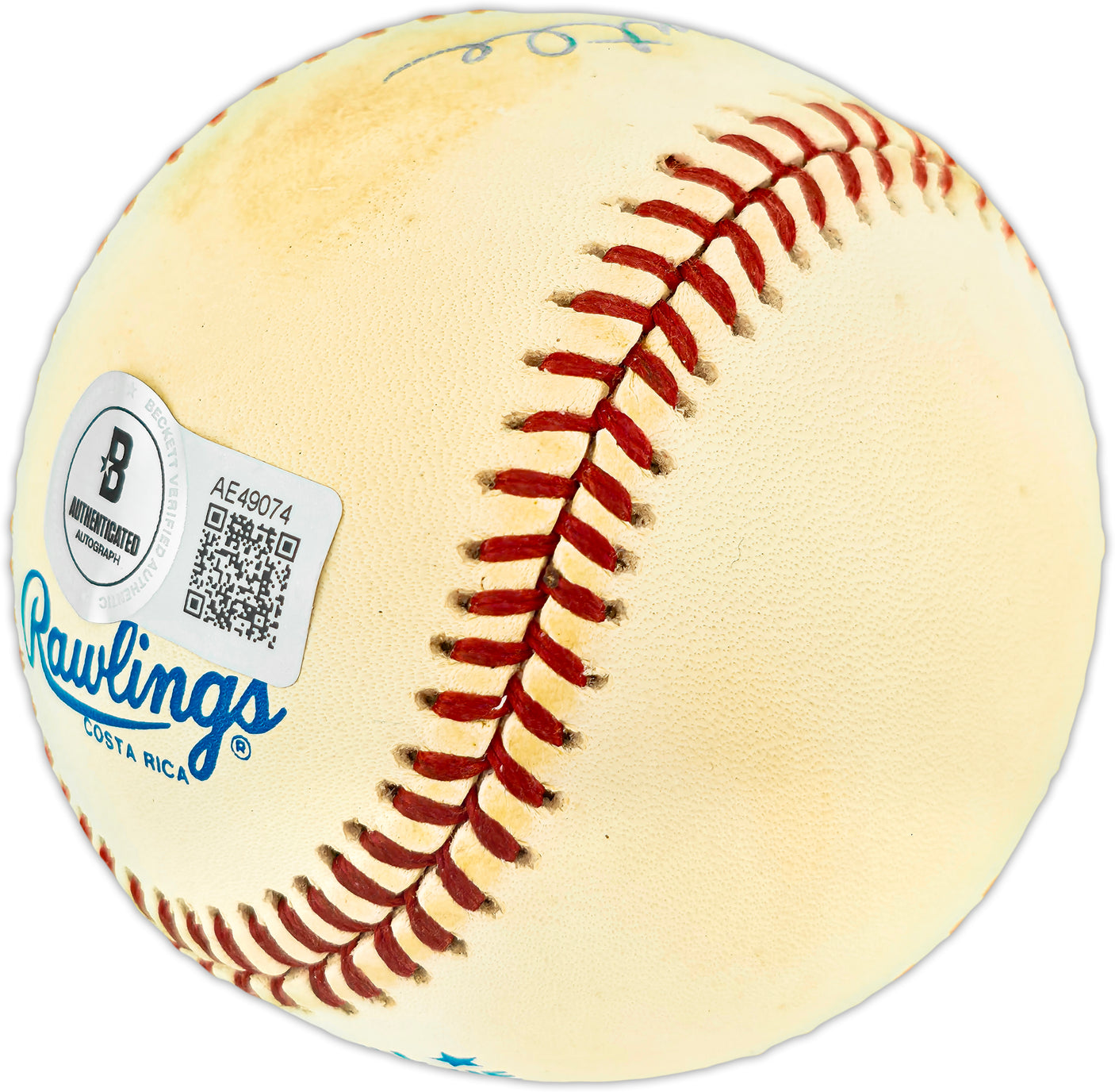 Mickey Mantle Autographed Official AL Baseball New York Yankees Beckett BAS #AE49074