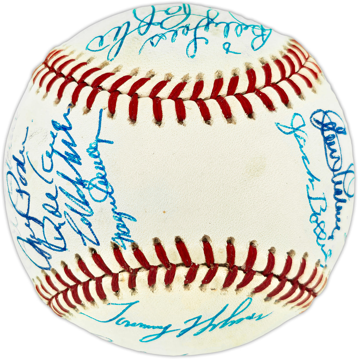 Brooklyn Dodger Greats Autographed Official NL Baseball With 28 Signatures Including Billy Herman Beckett BAS #AE49194